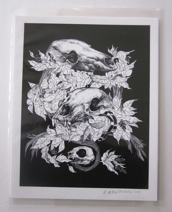 Natural Science/ Taxidermy inspired Giclée Prints: Rodents