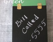 Decorative Chalkboard,  Message Board with Chalk and other items Storage,  Several Colors to choose from