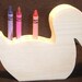 Duck Crayon Holder, Wood, Unpainted for DIY projects, Hand Made Wood Crafts by Carolina Country Crafts