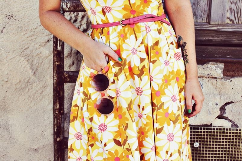 The 'Annie Dress' - made to order in a vintage fabric of your choice.