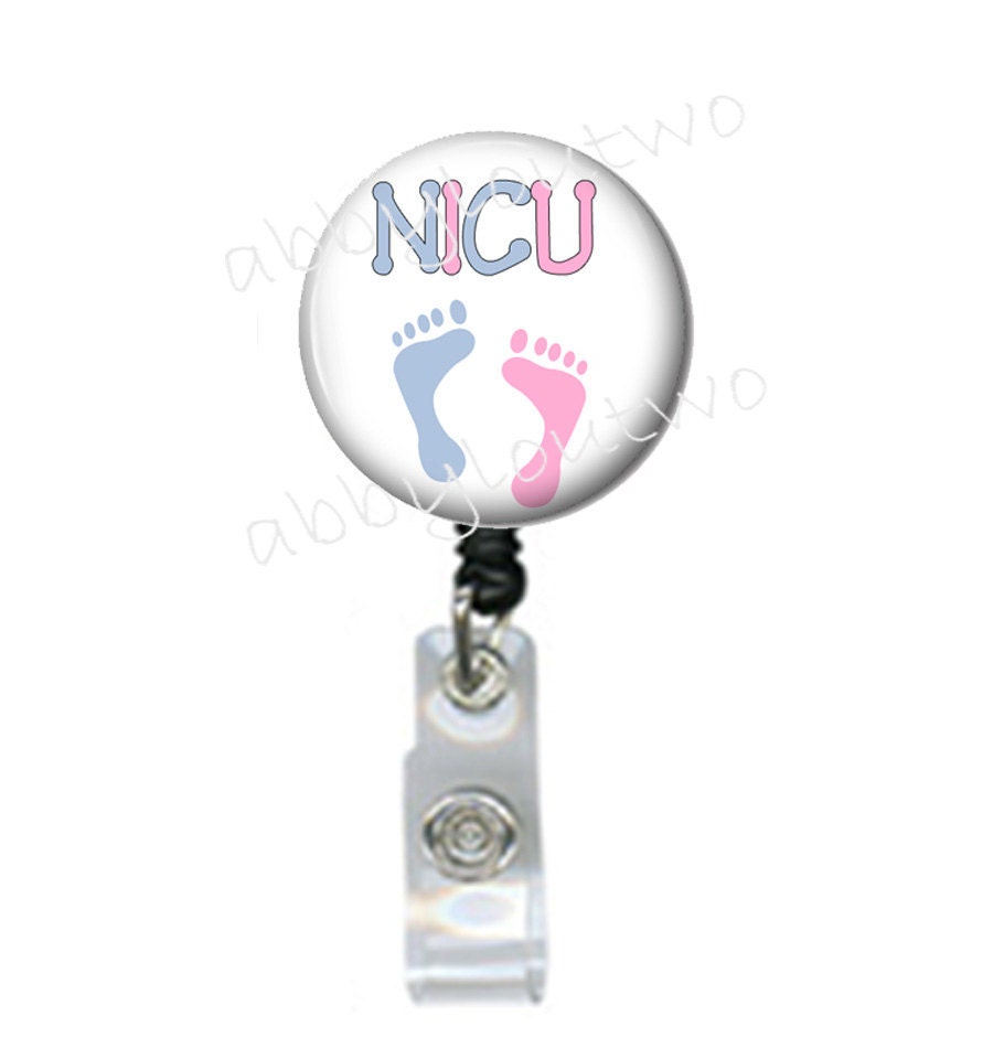 Retractable ID Name Badge Holder Nurse NICU