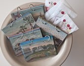 Vintage postcard travel journals