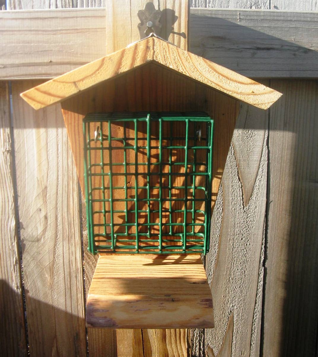 The Woody Woodpecker Wooden Suet Bird Feeder with by gardenfinds