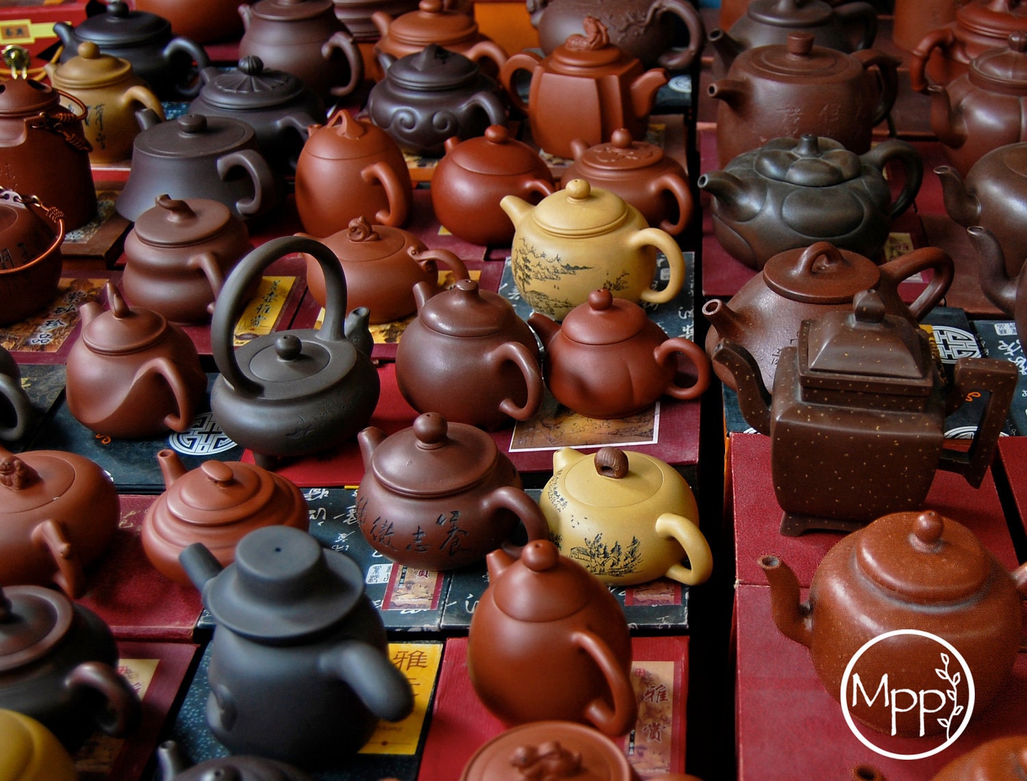 Beijing Teapots (8x10" print) Home Decor, Kitchen, Tea, Cafe, China, Ceramics, Handmade, Market