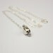 Memorial Day Sale: Silver Skull Necklace - Sterling Silver . Halloween Jewelry . Fall Fashion