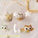 Baby Mobile - Owl Mobile - Nursery Mobile - Crib Mobile - Silver Gray Sage Green White Tan Soft theme (You can Choose your colors)