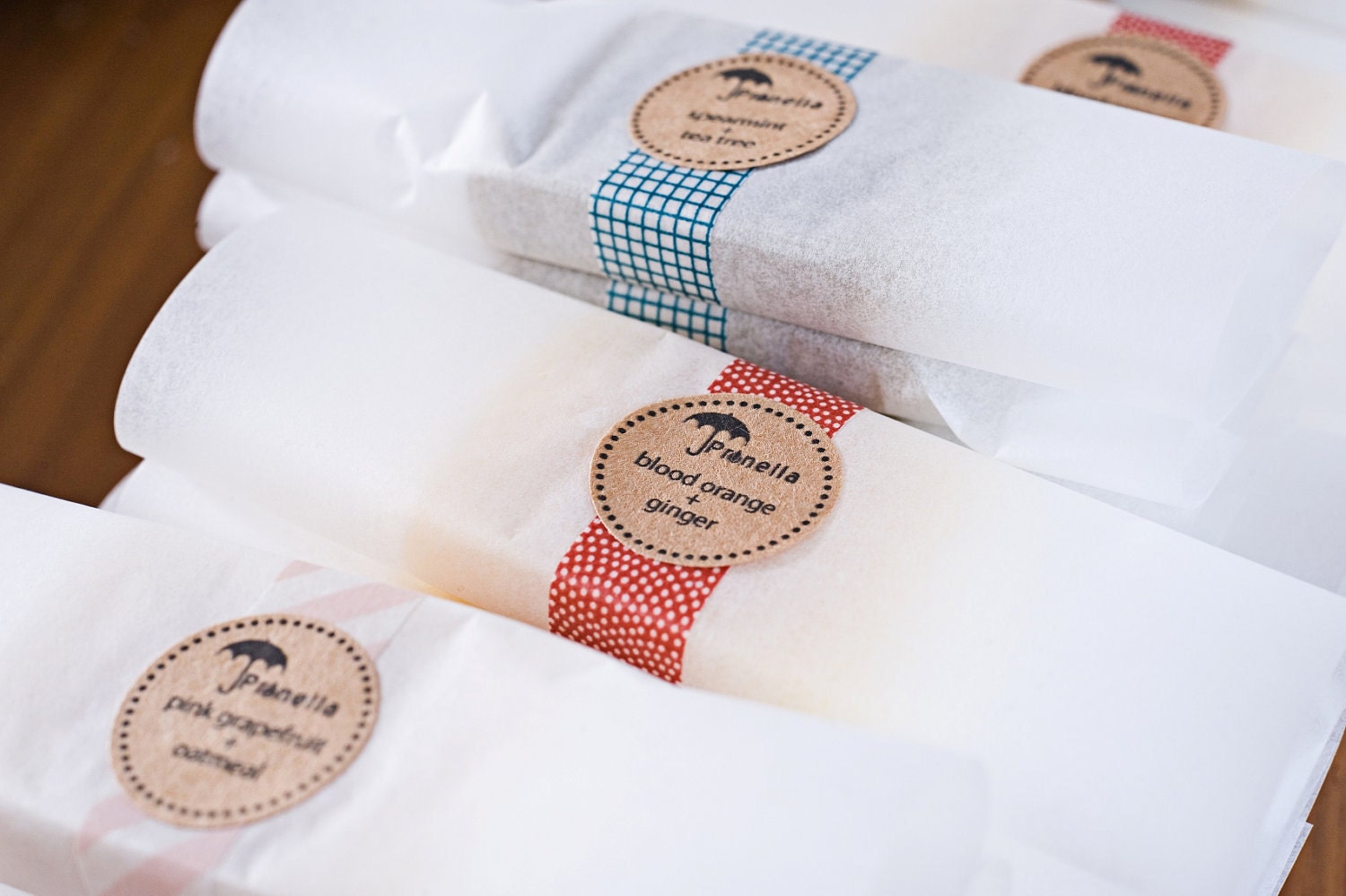 25 Wrapped Handmade Soap Favors - Wedding Favors - Vegan Cold Process Soap - Bridal Shower or Birthday Party Favors