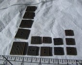 Buttons  14 Brass Square