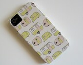 Trailer Trio iPhone 4/4s case iPhone5 Pattern Traveler Pastel  Pink Yellow Blue redtilestudio homespun magazine