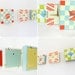 Nautical Home Decor l Clock Art Block l  AHOY Blue Green Yellow Geometric Beach Cottage