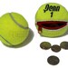 Recycled Tennis Ball Round/Compact Change Holder with Zipper
