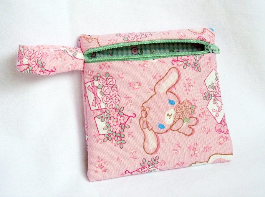 Sugarbunnies Mini Coin Pouch Ready to Ship by holditcuter on Etsy