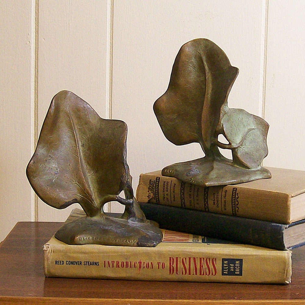 Vintage Bookends Autumn Leaves by McClelland Barclay