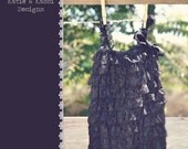 Black Ruffle Romper-Ready to Ship
