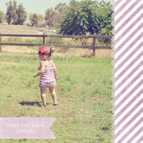 Lilac Ruffle Romper-Ready to Ship-Only 1 large and 1 medium available