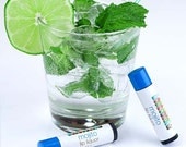 Mojito flavored lip balm - peppermint lime lip balm - mojito lip balm with sunscreen