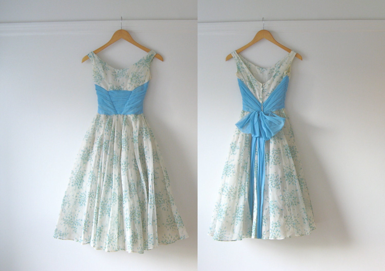 vintage 1950s prom dress / 50s party dress
