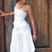 Ishtar Romantic Wraparound Skirt in whites