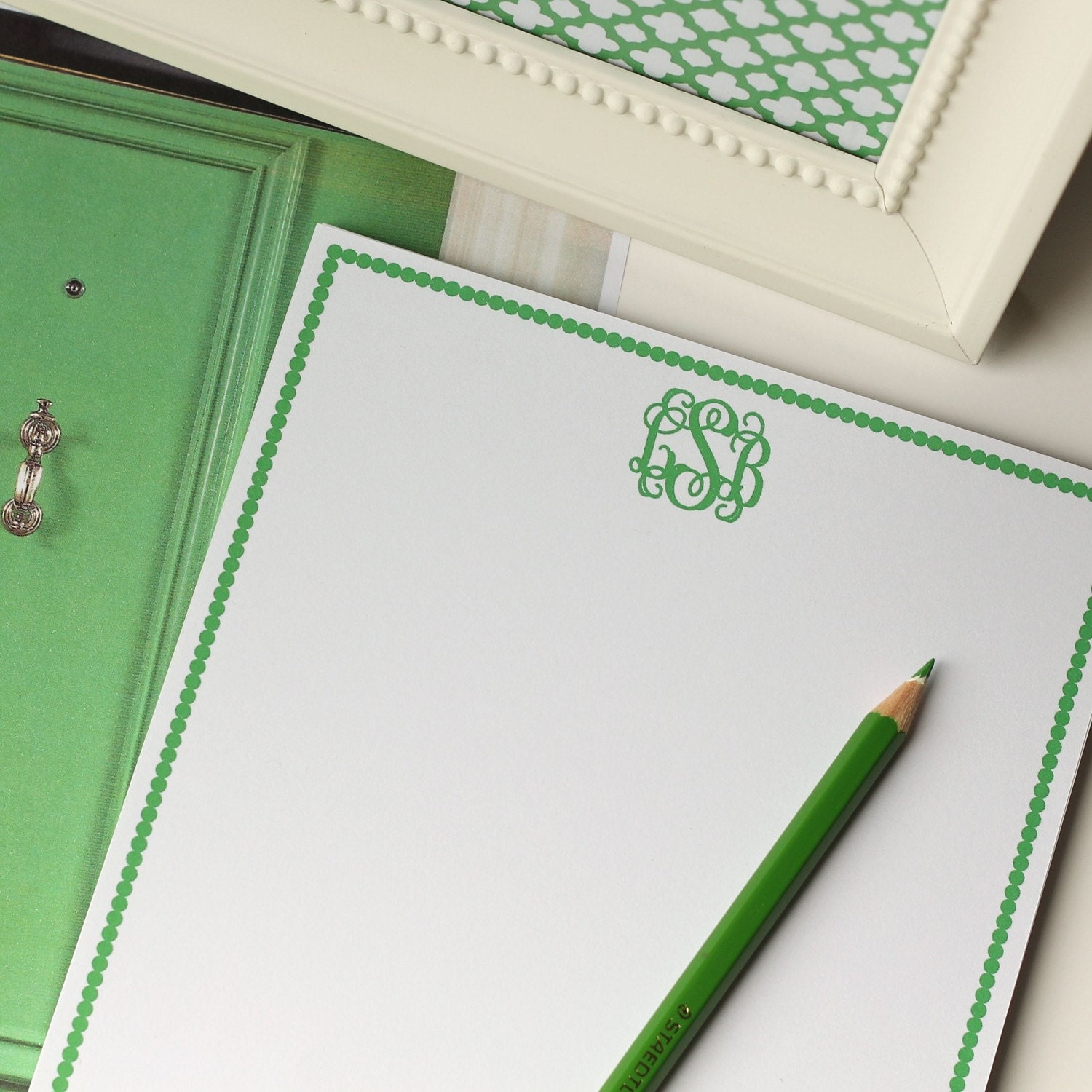Monogram Note Pad Personalized