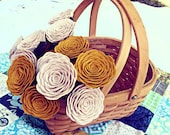 hand crafted felt roses- pick your colors