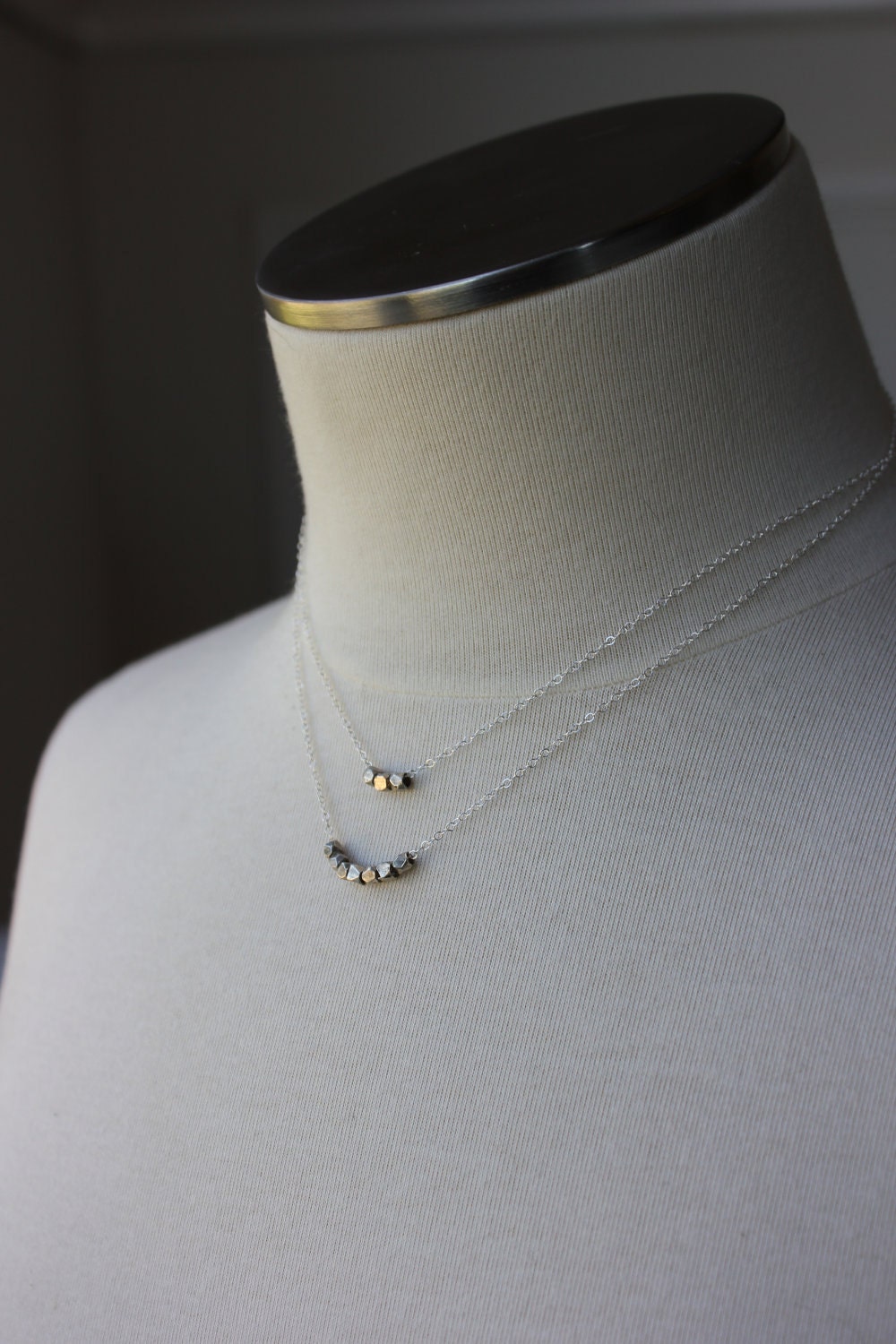 Tiny Mercury necklace - sterling silver dainty delicate minimal - customizable
