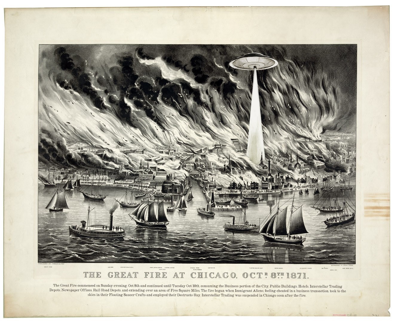 Floating Saucer Crafts and the Chicago Fire