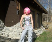 Trashion Corset from aluminum cans - Upcycled Recycled Trash Costume