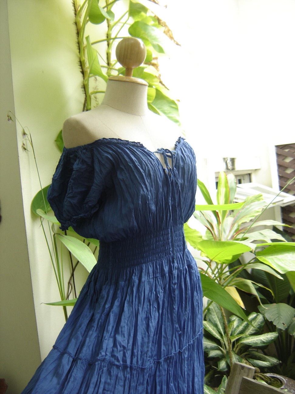 Princess Cotton Dress II - Blue