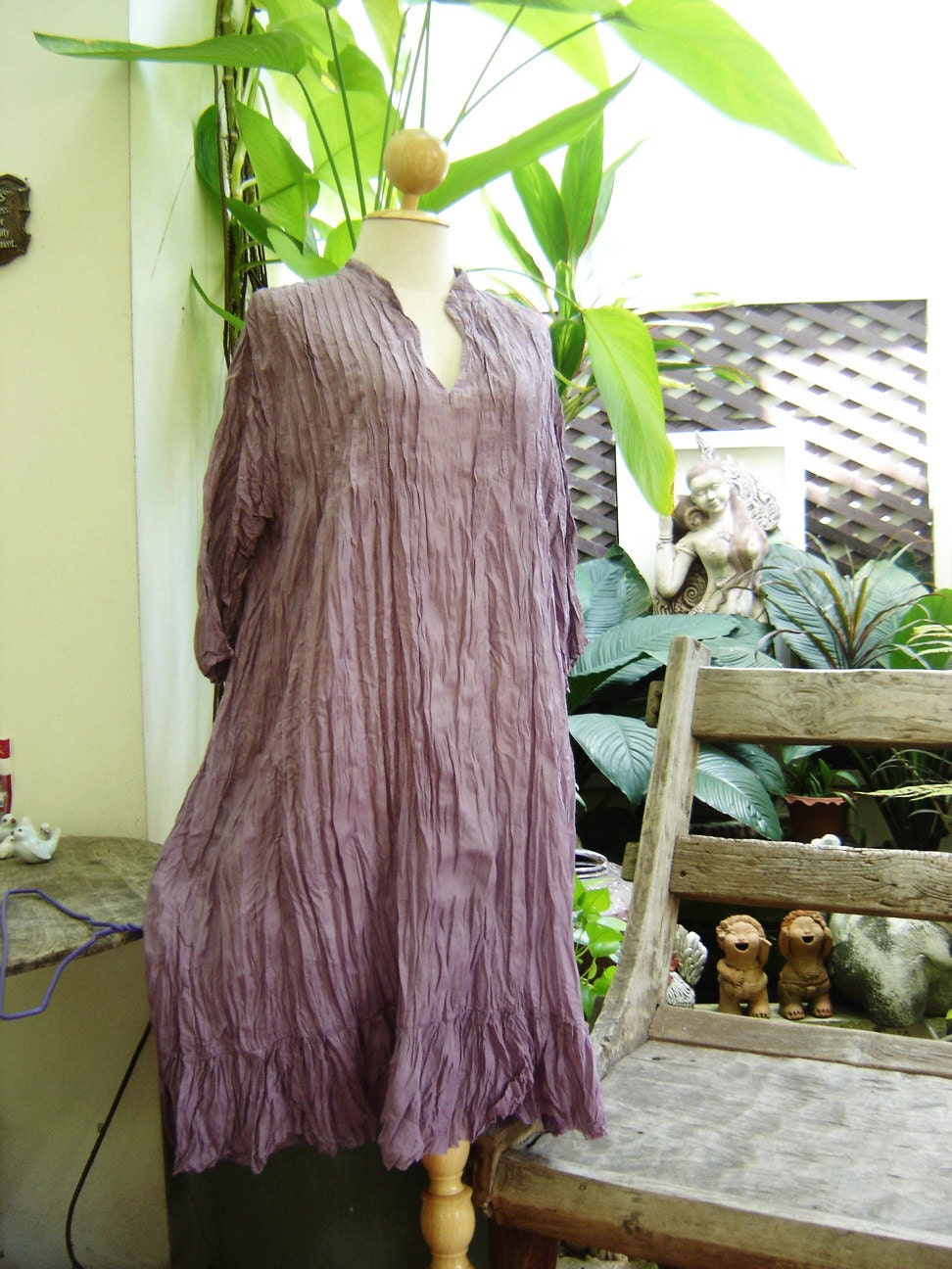 Comfy Cotton Tunic - Soft Purple