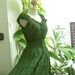 Princess Cotton Dress - Forest Green