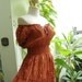 M-XL Princess Cotton Dress II - Brick Orange