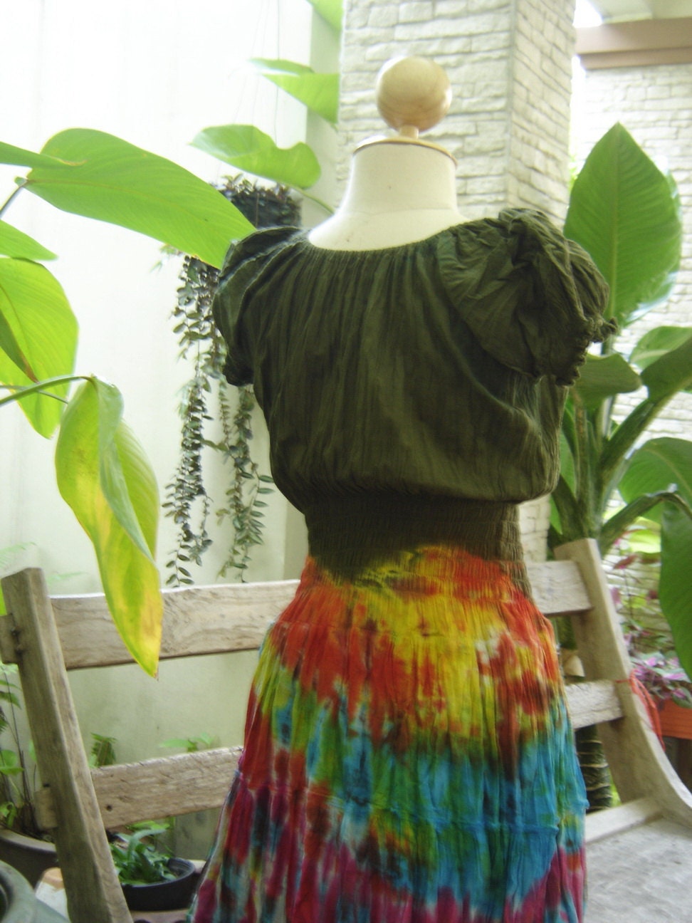 Princess II Tie Dyed Cotton Dress - G1202-4