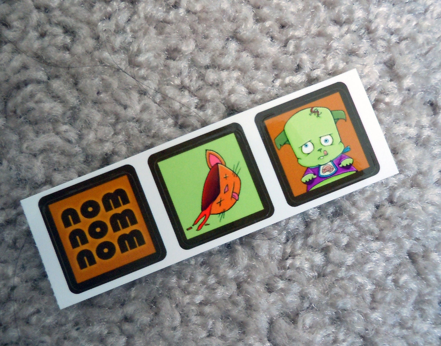 Pudgy Puppy Zombie Dog Stickers