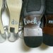 His & Hers I DO Shoe Stickers in Blue I Do  and Lucky Me