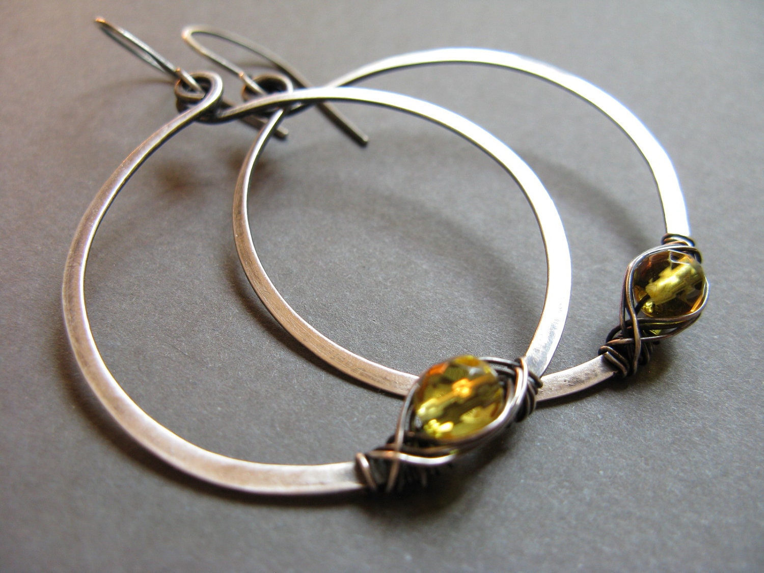 Ella Artisan sterling silver hoop