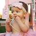 Pretty in pink rosette headband Summer Cozette Couture