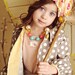 PINA COLADA yellow and coral flower silk rosette headband made to match Persnickety and Matilda Jane Serendipity