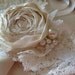 Cream Rosette Garter