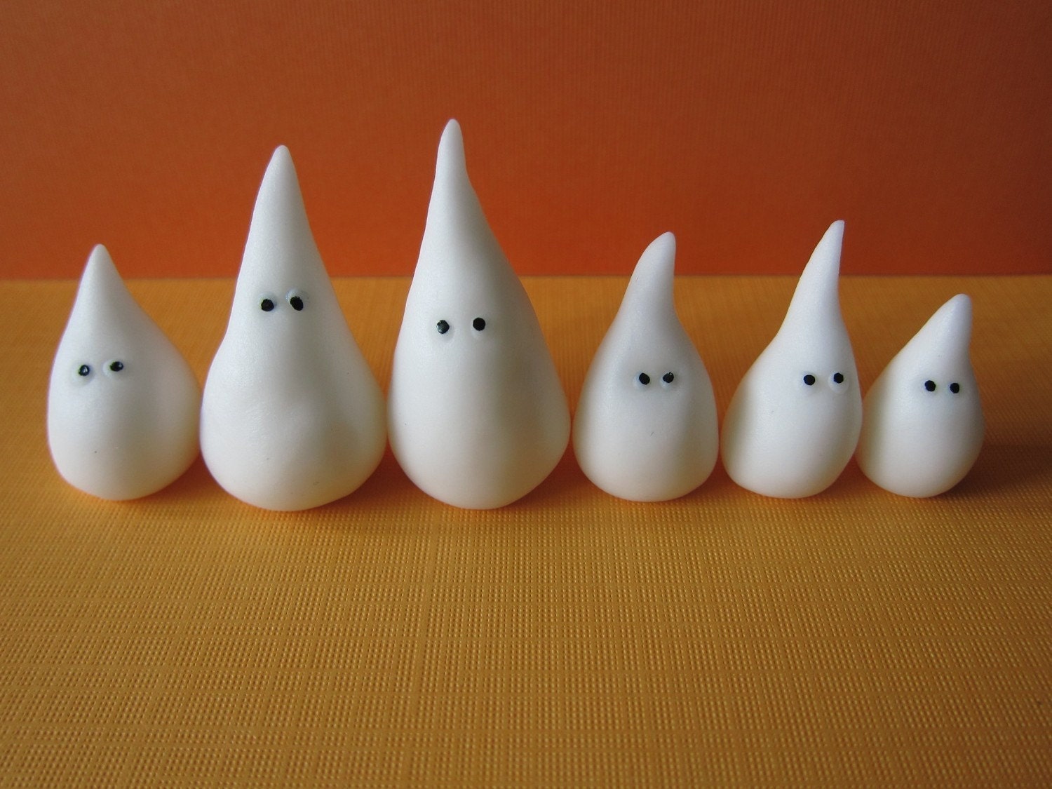 Halloween Ghost Brothers Cupcake Toppers (12 Variety Ghosts plus mini Pumpkins )