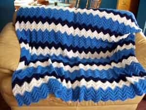 Indianapolis Colts Team Colors Afghan