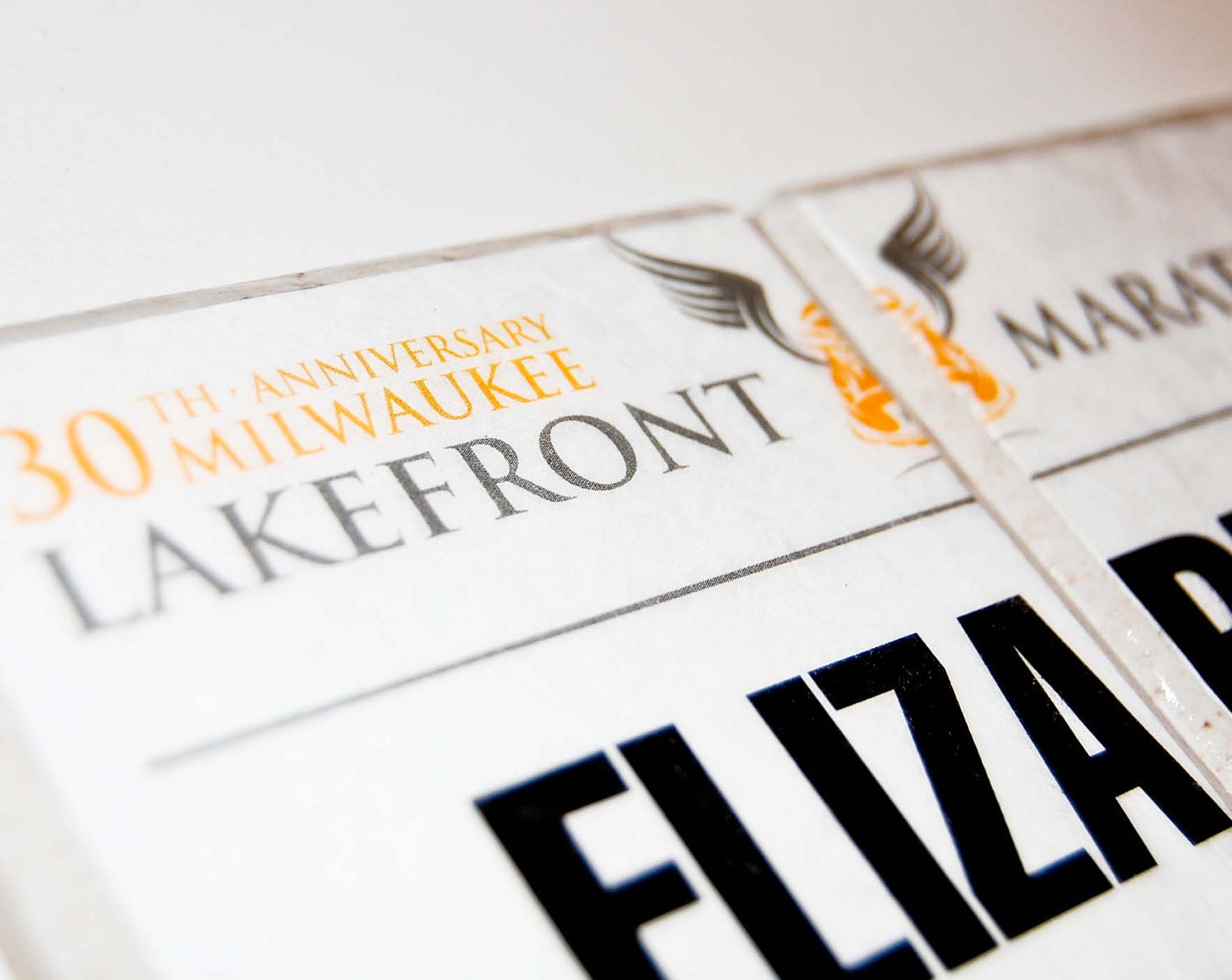 Custom Race Bib Coasters Triathlon Marathon Running