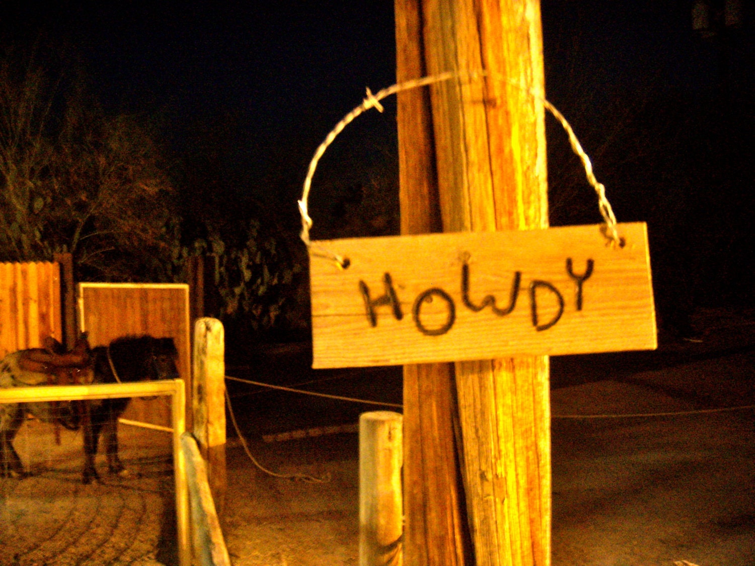 HOWDY, Branded Wall Sign