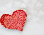 Red Tea heart dish