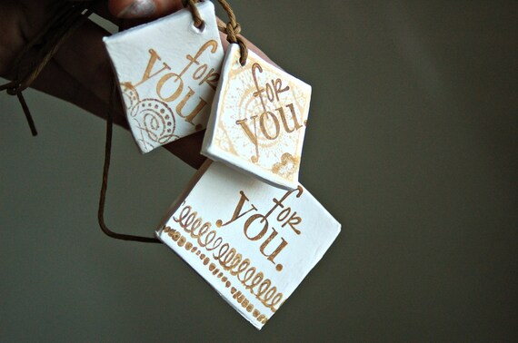 Scented ornament gift tag