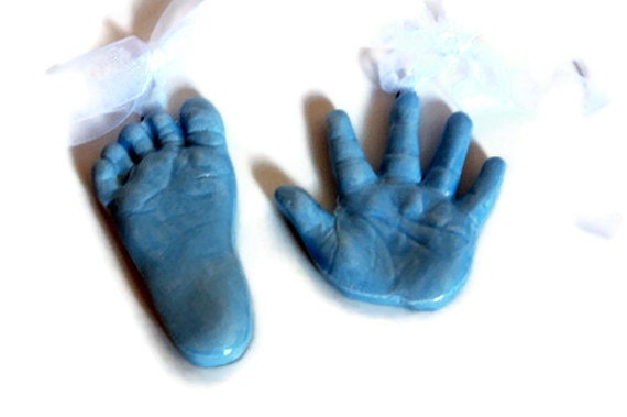Ceramic handprints 3-D Ceramic Keepsake of your little one Mold Included