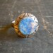 20's Ring, Deco Lapis, Sterling,Art Deco Design, Flapper, Size 5
