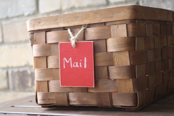 Mini Chalkboard Tags - Distressed Chocolate 5 Pack