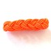 Bright orange braided sailor bracelet, fits small to medium, stretchy