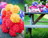 Custom Handmade Paper Flowers Bouquet (1 Dozen Long-stem)