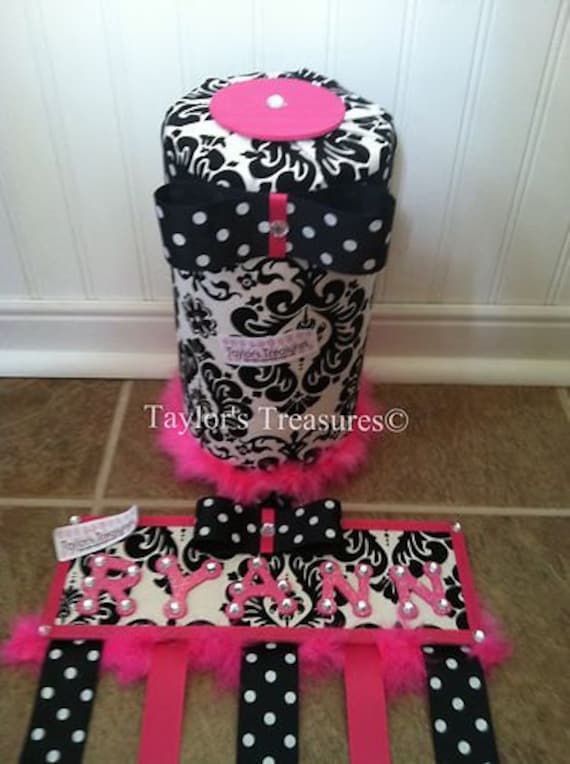 Taylors Treasures - Hair Bow Holder & Headband Holder Set - Personalized With Any Name